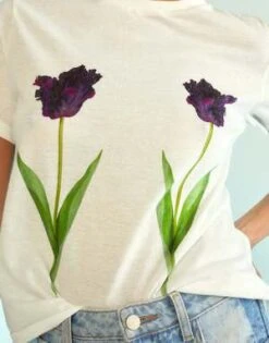 CYNTHIA ROWLEYEveryday Tees - White/Burgundy -Cynthia Rowley Shop Everyday Tees 20231012021834