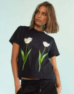 CYNTHIA ROWLEYEveryday Tees - Black/White