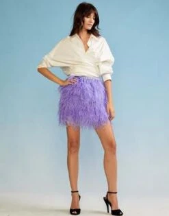 CYNTHIA ROWLEYFeather Skirt -Cynthia Rowley Shop Feather Skirt 20221031210833