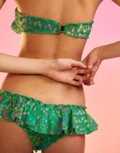 CYNTHIA ROWLEYFlirt Cotton Bikini Bottom - Green Floral -Cynthia Rowley Shop Flirt Cotton Bikini Bottom 20220617225841