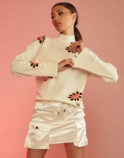 CYNTHIA ROWLEYFlor Cashmere Sweater - White Multi -Cynthia Rowley Shop Flor Cashmere Sweater 20231101164257