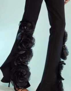 CYNTHIA ROWLEYFlora Flare Pants - Black -Cynthia Rowley Shop Flora Flare Pants 20231006212000
