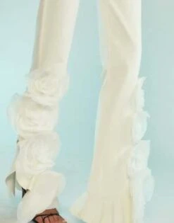 CYNTHIA ROWLEYFlora Flare Pants - White -Cynthia Rowley Shop Flora Flare Pants 20231006212003 1