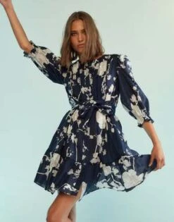 CYNTHIA ROWLEYGaia Dress - Navy/White -Cynthia Rowley Shop Gaia Dress 20230829224804 3