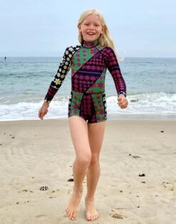 CYNTHIA ROWLEY Mia Daisy Patchwork Kids Wetsuit -Cynthia Rowley Shop IMG 4036