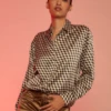 CYNTHIA ROWLEYIllusion Geometric Silk Shirt - Multi