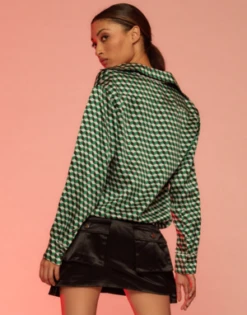 CYNTHIA ROWLEYIllusion Geometric Silk Shirt -Cynthia Rowley Shop Illusion Geometric Silk Shirt 20231030231308 2