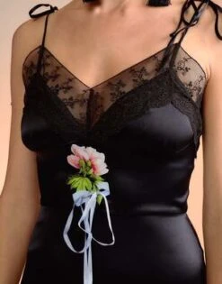 CYNTHIA ROWLEYIris Silk Slip Dress - Black -Cynthia Rowley Shop Iris Silk Slip Dress 20221112050628 2