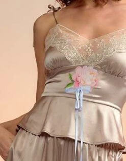 CYNTHIA ROWLEYIris Silk Top - TAUPE -Cynthia Rowley Shop Iris Silk Top 20221112050740