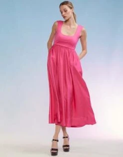 CYNTHIA ROWLEYIsla Dress - Hot Pink