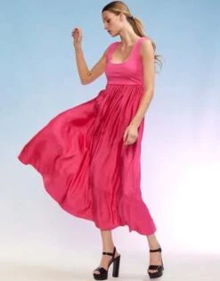 CYNTHIA ROWLEYIsla Dress - Hot Pink -Cynthia Rowley Shop Isla Dress 20220509231050 4