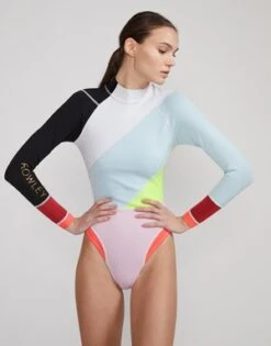 CYNTHIA ROWLEYJanet Colorblock High Cut Wetsuit