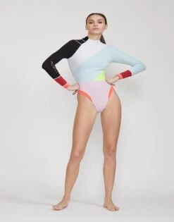 CYNTHIA ROWLEYJanet Colorblock High Cut Wetsuit -Cynthia Rowley Shop Janet Colorblock High Cut Wetsuit 20210526184938