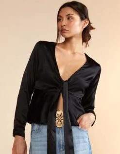 CYNTHIA ROWLEYJula Silk Blouse - Black
