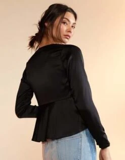 CYNTHIA ROWLEYJula Silk Blouse - Black -Cynthia Rowley Shop Jula Silk Blouse 20230729225219 2