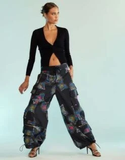 CYNTHIA ROWLEYKim Cargo Pants - Black Multi 11 CYNTHIA ROWLEYKim Cargo Pants - Black Multi -Cynthia Rowley Shop Kim Cargo Pants 20230918225938 1