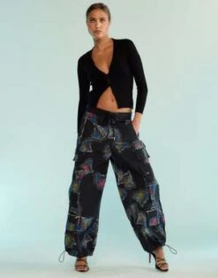 CYNTHIA ROWLEYKim Cargo Pants - Black Multi 12 CYNTHIA ROWLEYKim Cargo Pants - Black Multi -Cynthia Rowley Shop Kim Cargo Pants 20230918225938 2