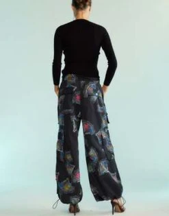 CYNTHIA ROWLEYKim Cargo Pants - Black Multi 13 CYNTHIA ROWLEYKim Cargo Pants - Black Multi -Cynthia Rowley Shop Kim Cargo Pants 20230918225938 3