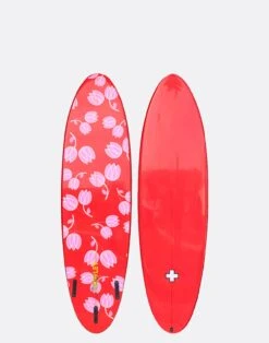 CYNTHIA ROWLEY Custom Short Surfboard - Tulips