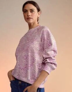 CYNTHIA ROWLEYLace Printed Jumper - Pink 7 CYNTHIA ROWLEYLace Printed Jumper - Pink -Cynthia Rowley Shop Lace Printed Jumper 20221107215218 1