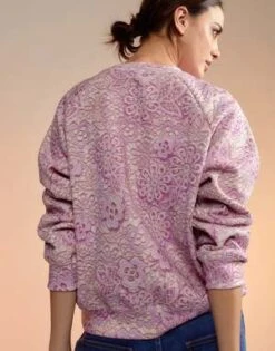 CYNTHIA ROWLEYLace Printed Jumper - Pink 8 CYNTHIA ROWLEYLace Printed Jumper - Pink -Cynthia Rowley Shop Lace Printed Jumper 20221107215218 2