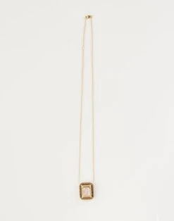 CYNTHIA ROWLEY Lemon Quartz With Amethyst Pendant -Cynthia Rowley Shop Lemonquartzback