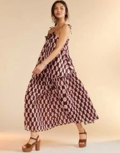 CYNTHIA ROWLEYLisbet Tie Dress - Geo Black/Pink 11 CYNTHIA ROWLEYLisbet Tie Dress - Geo Black/Pink -Cynthia Rowley Shop Lisbet Tie Dress 20230801235735 3