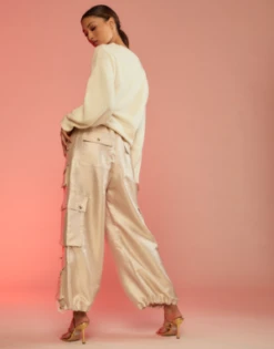 CYNTHIA ROWLEYMetallic Cargo Pants - Gold 7 CYNTHIA ROWLEYMetallic Cargo Pants - Gold -Cynthia Rowley Shop Metallic Cargo Pants 20231022234807 2
