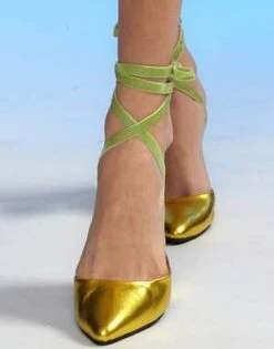 CYNTHIA ROWLEYMetallic Ribbon Wedge - METYLW