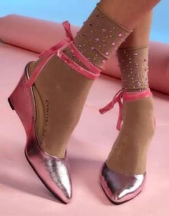 CYNTHIA ROWLEYMetallic Ribbon Wedge - ROSMT