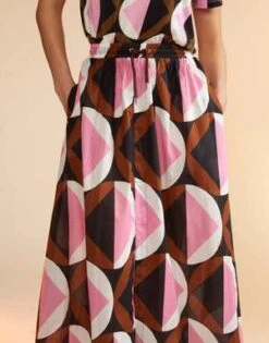 CYNTHIA ROWLEYMosaic Skirt - Geo Black/Pink 10 CYNTHIA ROWLEYMosaic Skirt - Geo Black/Pink -Cynthia Rowley Shop Mosaic Skirt 20230729225323 2