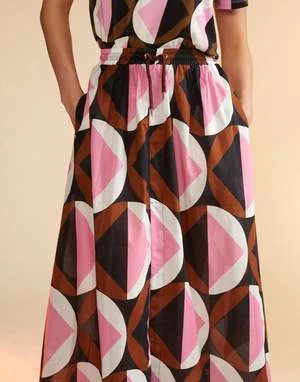 CYNTHIA ROWLEYMosaic Skirt - Geo Black/Pink 5 CYNTHIA ROWLEYMosaic Skirt - Geo Black/Pink - Image 5
