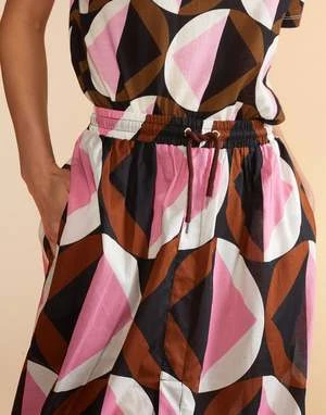 CYNTHIA ROWLEYMosaic Skirt - Geo Black/Pink 6 CYNTHIA ROWLEYMosaic Skirt - Geo Black/Pink - Image 6