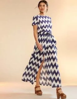 CYNTHIA ROWLEYMosaic Skirt - Navy/White -Cynthia Rowley Shop Mosaic Skirt 20230729225328 2
