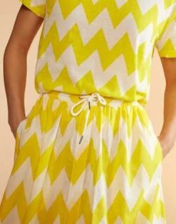 CYNTHIA ROWLEYMosaic Skirt - Yellow/White 10 CYNTHIA ROWLEYMosaic Skirt - Yellow/White -Cynthia Rowley Shop Mosaic Skirt 20230729225331 2