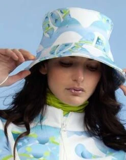CYNTHIA ROWLEYNeoprene Bucket Hat - White Multi