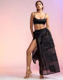 CYNTHIA ROWLEYOrganza Cargo Skirt 15 CYNTHIA ROWLEYOrganza Cargo Skirt -Cynthia Rowley Shop Organza Cargo Skirt 20221220120433 1