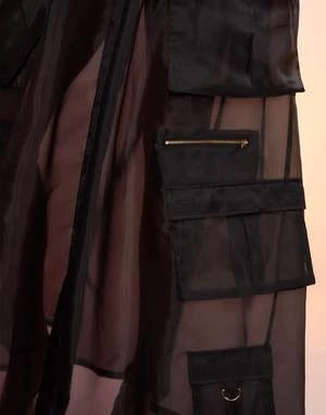 CYNTHIA ROWLEYOrganza Cargo Skirt 8 CYNTHIA ROWLEYOrganza Cargo Skirt - Image 8