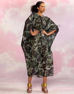 CYNTHIA ROWLEYParos Kaftan Dress - BLKMT 4 CYNTHIA ROWLEYParos Kaftan Dress - BLKMT - Image 4