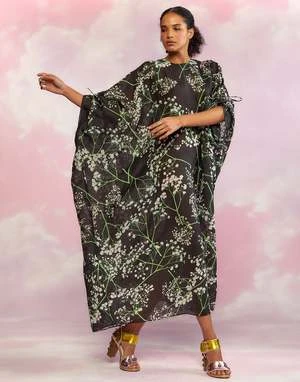 CYNTHIA ROWLEYParos Kaftan Dress - BLKMT 2 CYNTHIA ROWLEYParos Kaftan Dress - BLKMT - Image 2