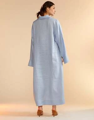 CYNTHIA ROWLEYPiana Embroidered Dress - Blue 8 CYNTHIA ROWLEYPiana Embroidered Dress - Blue - Image 8