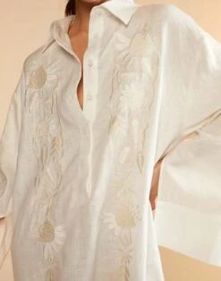 CYNTHIA ROWLEYPiana Embroidered Dress - White -Cynthia Rowley Shop Piana Embroidered Dress 20230729225424 1