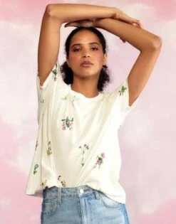 CYNTHIA ROWLEYPrinted T-Shirt - White Multi -Cynthia Rowley Shop Printed T Shirt 20230425173828 2