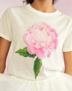 CYNTHIA ROWLEYPrinted T-Shirt - White/Pink -Cynthia Rowley Shop Printed T Shirt 20230425173832 1