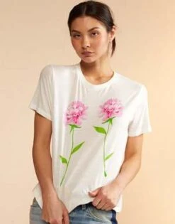 CYNTHIA ROWLEYPrinted T-Shirt - Flower/White -Cynthia Rowley Shop Printed T Shirt 20230817195146 1