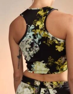 CYNTHIA ROWLEYRacer Bonded Tank - Smokey/Black Floral 6 CYNTHIA ROWLEYRacer Bonded Tank - Smokey/Black Floral -Cynthia Rowley Shop Racer Bonded Tank 20221201153300