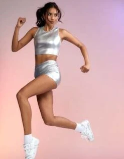 CYNTHIA ROWLEYRacer Bonded Tank - Silver -Cynthia Rowley Shop Racer Bonded Tank 20221206233512 1