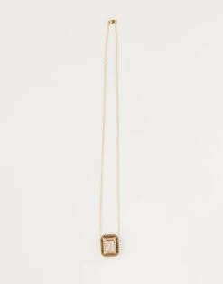 CYNTHIA ROWLEY Rose Quartz And Peridot Pendant -Cynthia Rowley Shop Rosequartzback