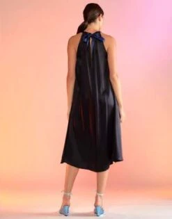 CYNTHIA ROWLEYSalerno Silk Halter Dress - Black -Cynthia Rowley Shop Salerno Silk Halter Dress 20230224234212 4