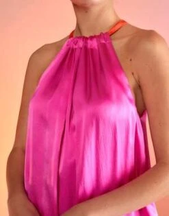 CYNTHIA ROWLEYSalerno Silk Halter Dress - HTPNK -Cynthia Rowley Shop Salerno Silk Halter Dress 20230224234218 1